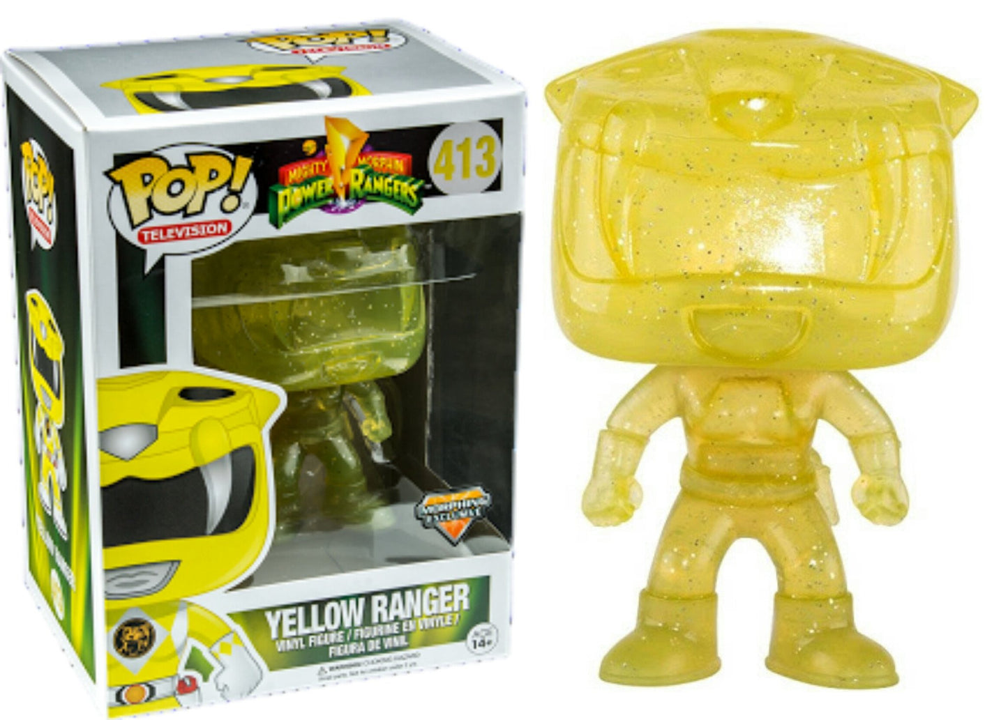 Power Rangers - Yellow Ranger Morphing US Exclusive Pop! Vinyl - Ozzie Collectables