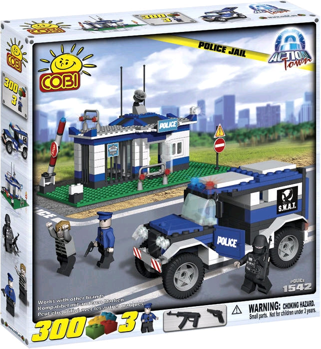 Action Town - 300 Piece Police Jail Construction Set - Ozzie Collectables
