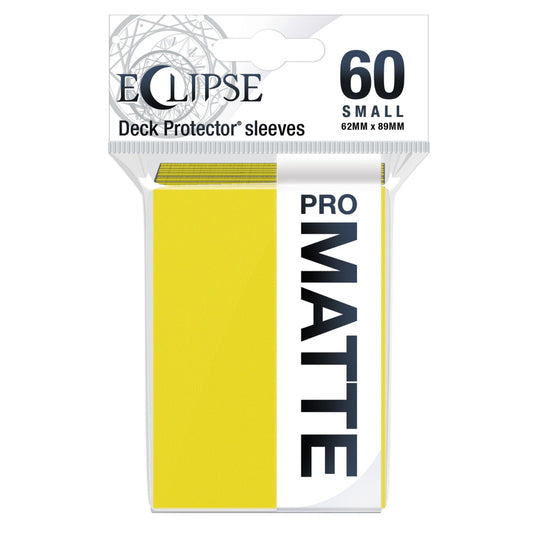 Eclipse Matte Small Sleeves 60 pack Lemon Yellow