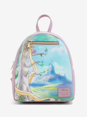 Loungefly Disney Tangled Painted Landscape Mini Backpack