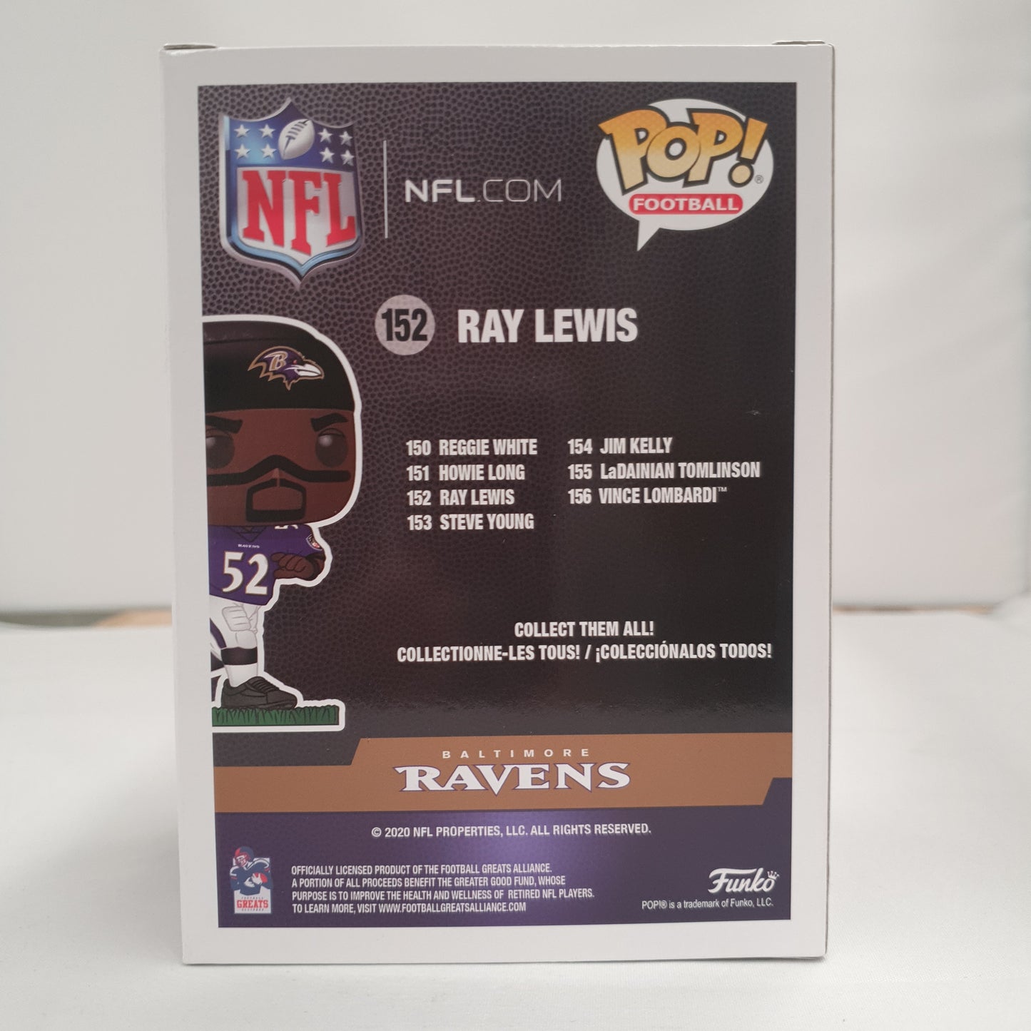 NFL Baltimore Ravens - Ray Lewis #152 Signed Pop! Vinyl