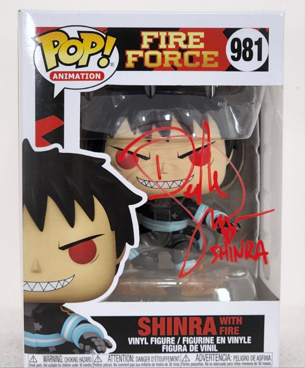 Fire Force - Shinra Kusakabe Signed POP! Vinyl