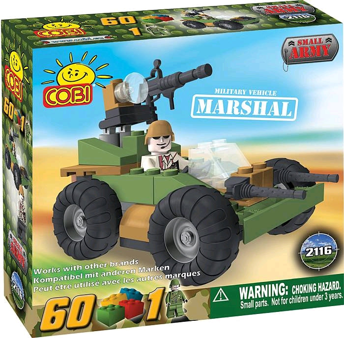 Small Army - 60 Piece Marshal Military Vehicle Construction Set - Ozzie Collectables