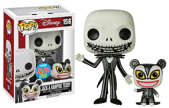 Jack & Vampire Teddy - Disney POP! Vinyl #158 2015 NYCC Limited Edition - Ozzie Collectables