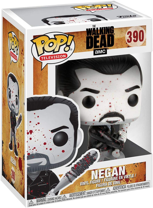 The Walking Dead - Negan Black & White Blood Spatter Pop! Vinyl - Ozzie Collectables