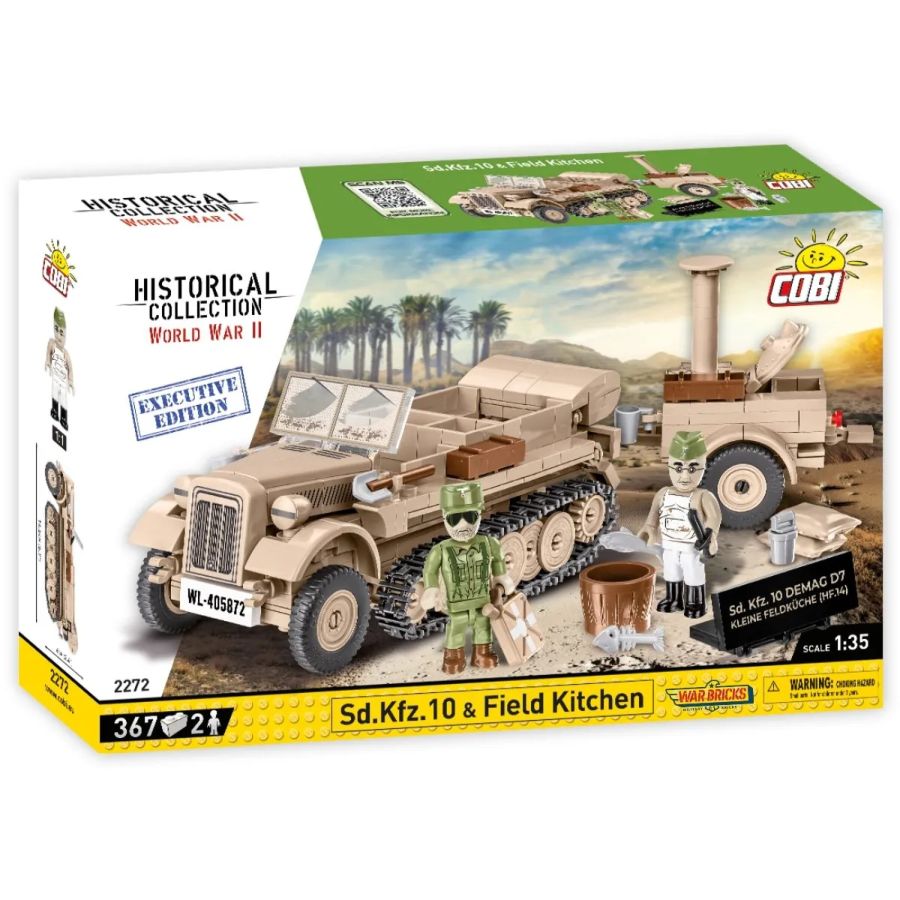 World War II - SD. KFZ. 10 & Field Kitchen (367 pieces)