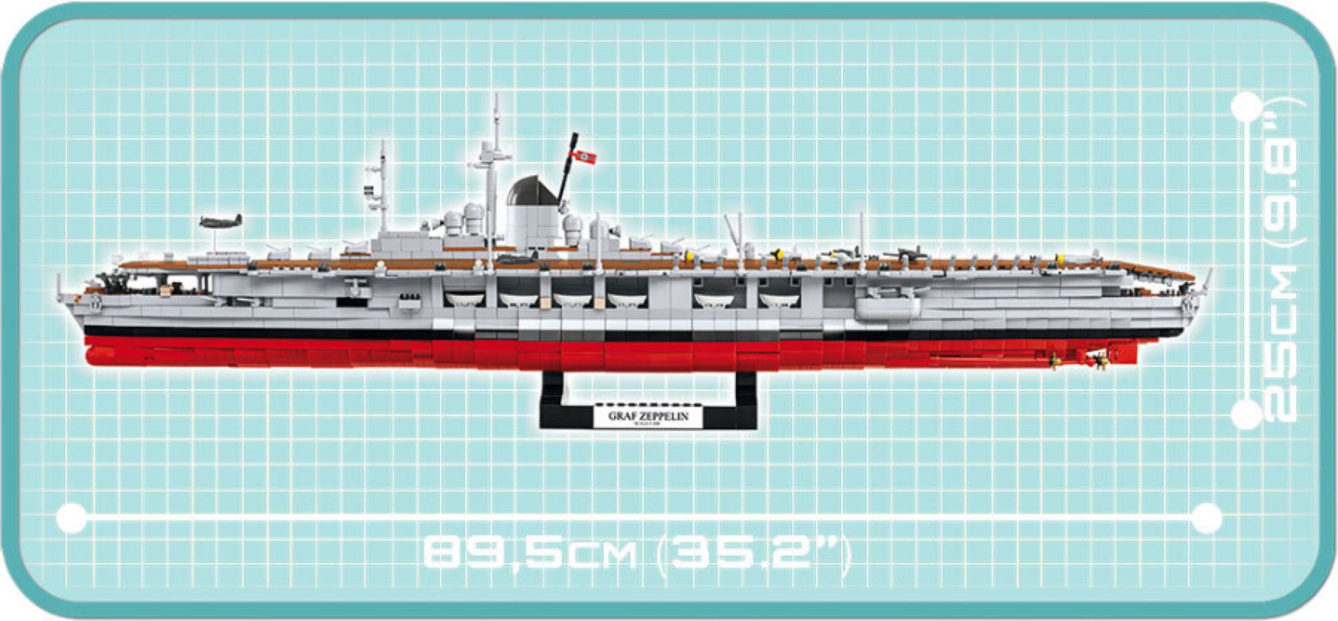 WW2 - Aircraft Carrier Graf Zeppelin 3136 pcs