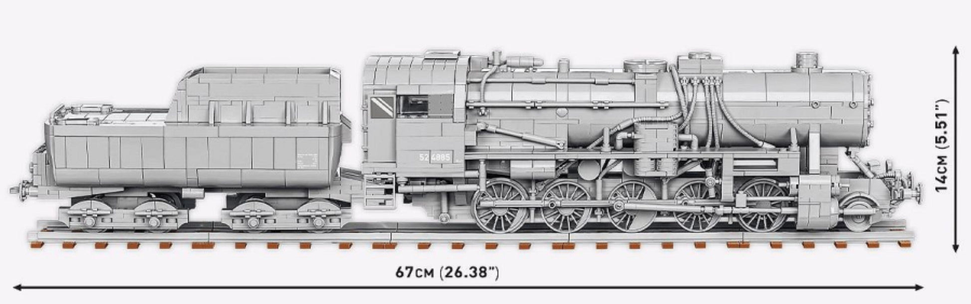 Trains - Kriegslokomotive Baureihe 52 Locomotive 1:35 Scale [2476 Pcs]