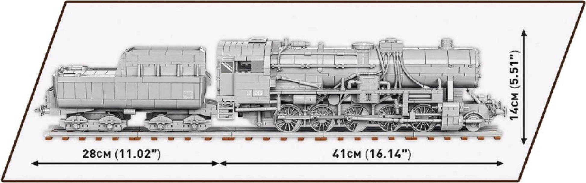 Trains - Kriegslokomotive Baureihe 52 Locomotive 1:35 Scale [2476 Pcs]