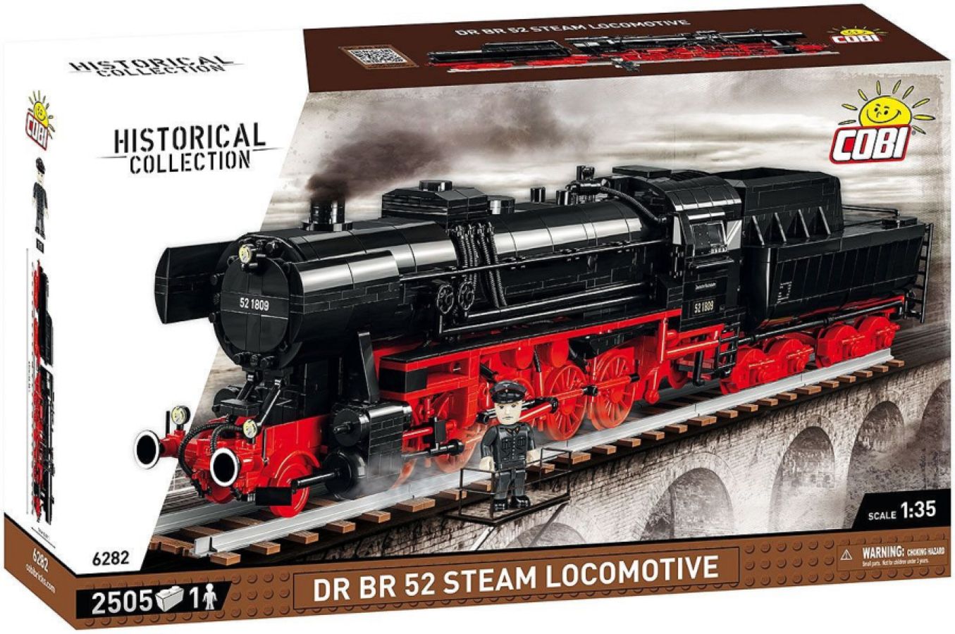 Trains - DR BR 52 Steam Locomotive 1:35 Scale [2505 Pcs]
