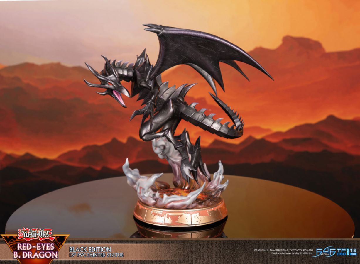 Yu-Gi-Oh! - Red Eyes Black Dragon (Black Edition) PVC Statue
