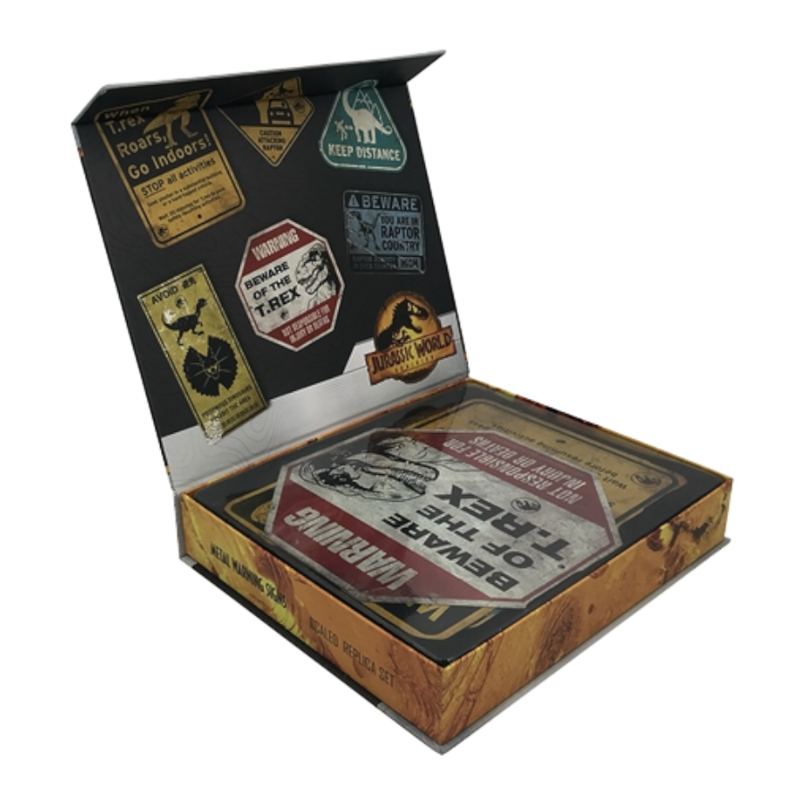 Jurassic World - Metal Warning Signs