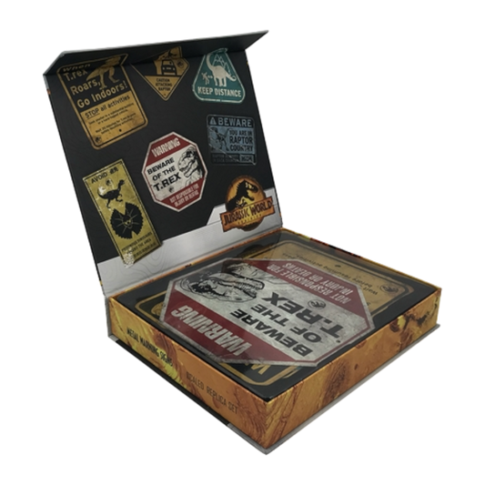 Jurassic World - Metal Warning Signs