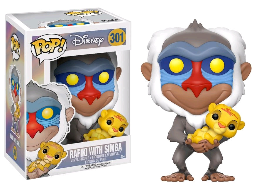 The Lion King - Rafiki with Simba Pop! Vinyl - Ozzie Collectables