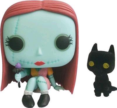 The Nightmare Before Christmas - Sally Seated Glow with Cat Flocked US Exclusive Pop! Vinyl - Ozzie Collectables
