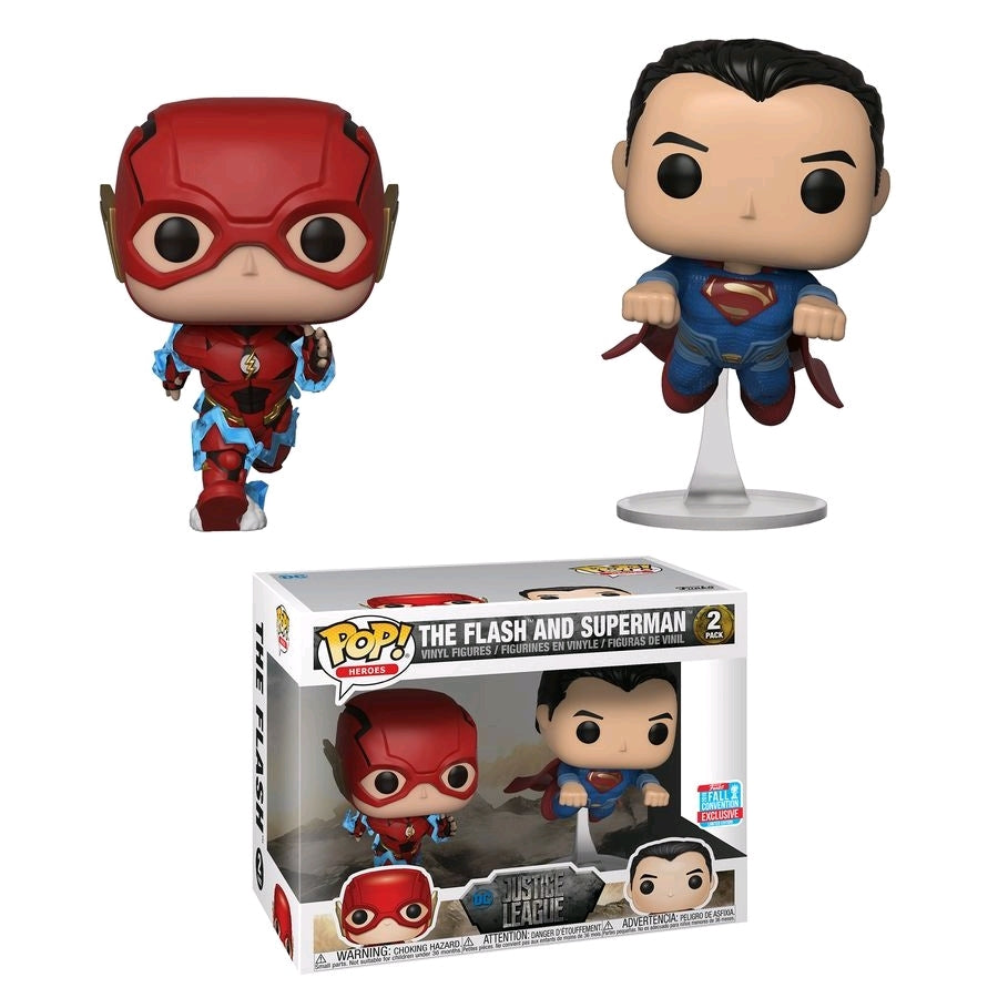 The Flash And Superman - Justice League 2018 New York Fall Convention Pop! Vinyl 2-pack - Ozzie Collectables