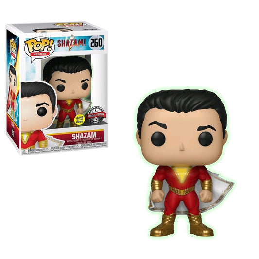 Shazam - Shazam Glow US Exclusive Pop! Vinyl - Ozzie Collectables