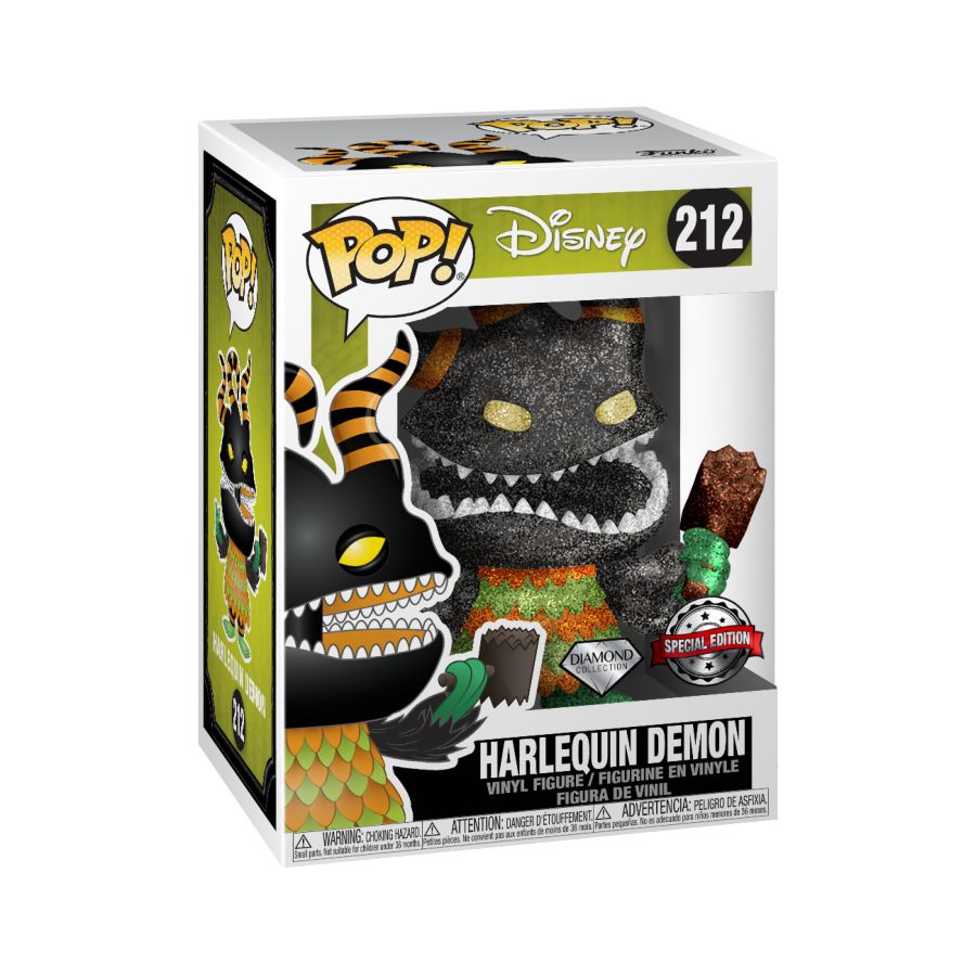 The Nightmare Before Christmas - Harlequin Demon Diamond Glitter Pop! Vinyl - Ozzie Collectables