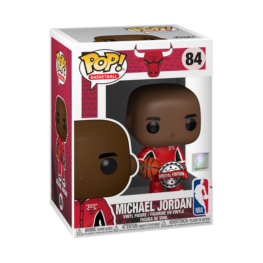 NBA: Bulls - Michael Jordan Red Warm-Ups US Exclusive Pop! Vinyl 