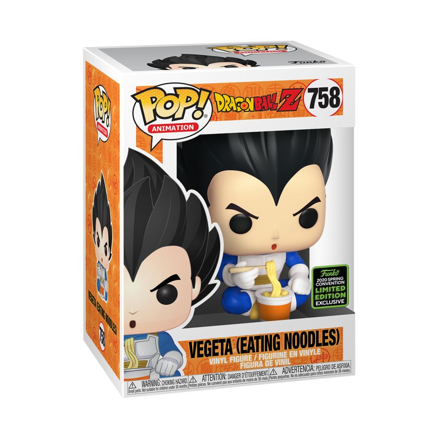 Dragon Ball Z - Vegeta Eating Noodles ECCC 2020 Exclusive Pop! Vinyl - Ozzie Collectables