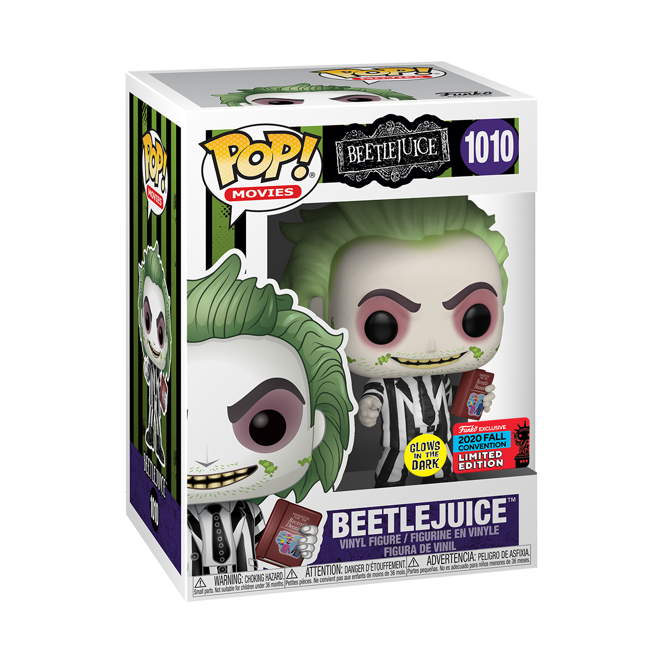 Beetlejuice - Beetlejuice Glows in the Dark 2020 New York Comic Con Exclusive Pop! Vinyl #1010