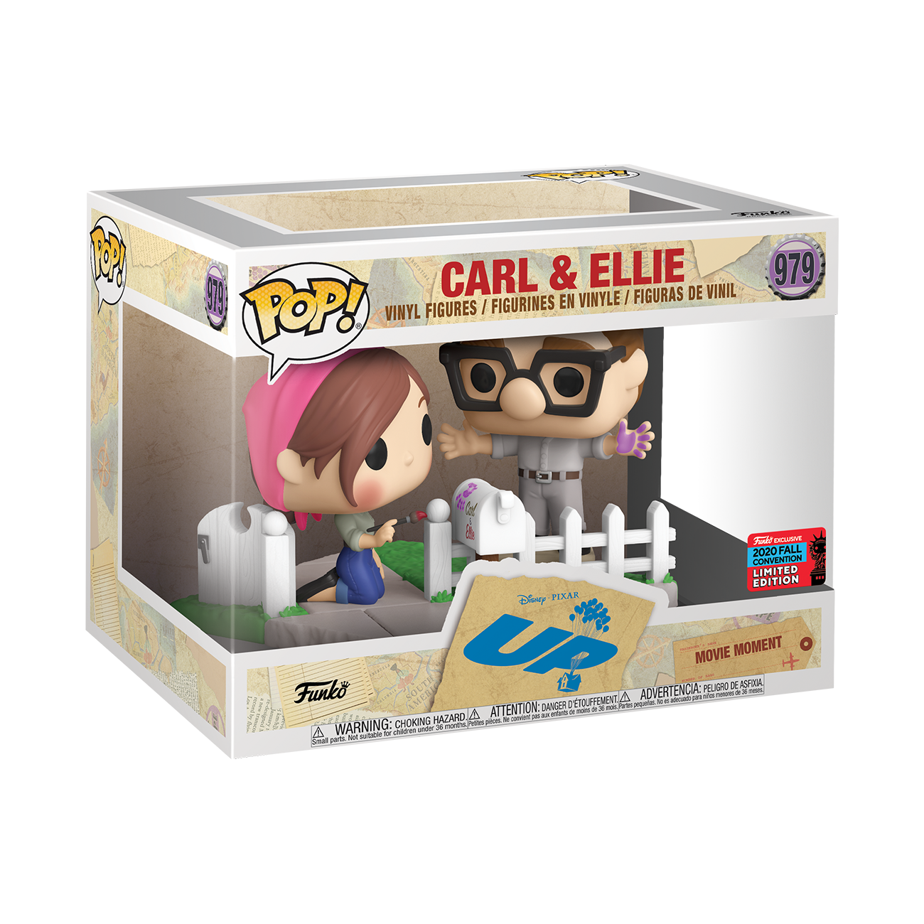 Disney Up - Carl & Ellie Ride 2020 Fall Convention Exclusive Pop! Vinyl #979