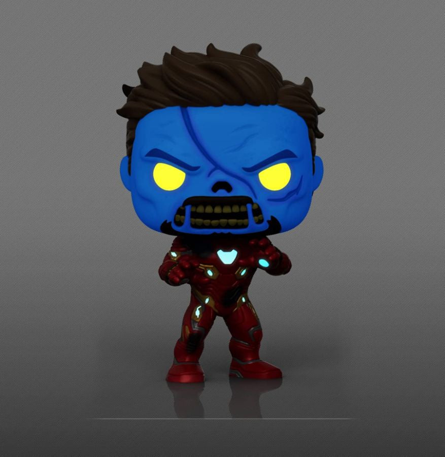 What If - Zombie Iron Man Glow US Exclusive Pop! Vinyl 