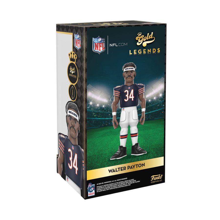 NFL: Bears - Walter Payton 12" Vinyl Gold