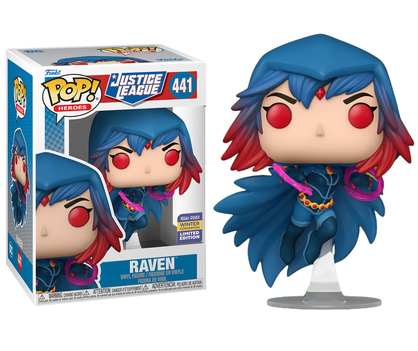 Justice League - Raven Funko Winter Convention 2022 Exclusive Pop! Vinyl