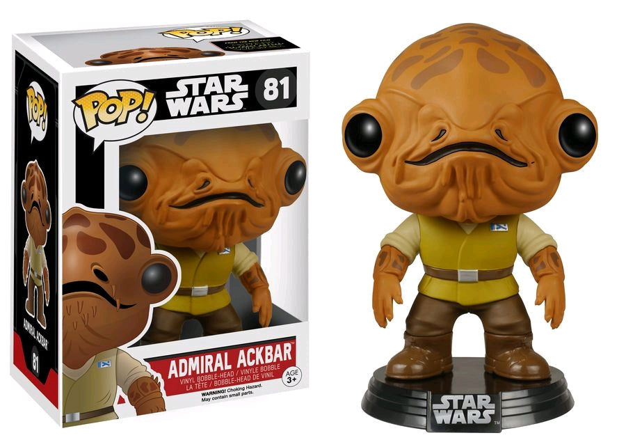 Star Wars - Admiral Ackbar Episode VII The Force Awakens Pop! Vinyl - Ozzie Collectables