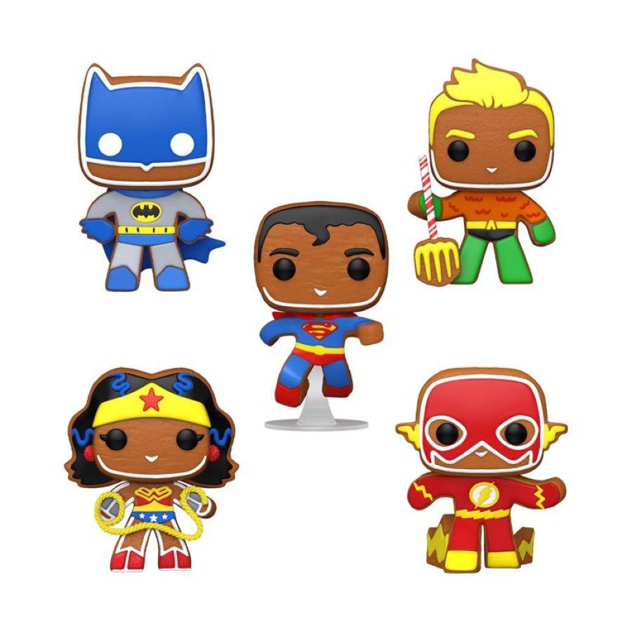 DC Comics - Gingerbread Heroes US Exclusive Pop! Vinyl 5-Pack