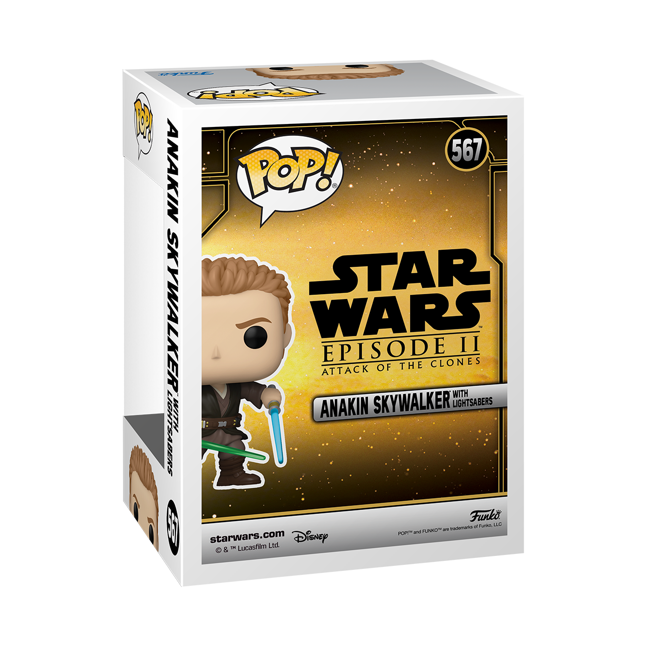 Star Wars - Anakin Skywalker with Lightsabers 2022 NYCC Fall Convention Exclusive Pop! Vinyl #567