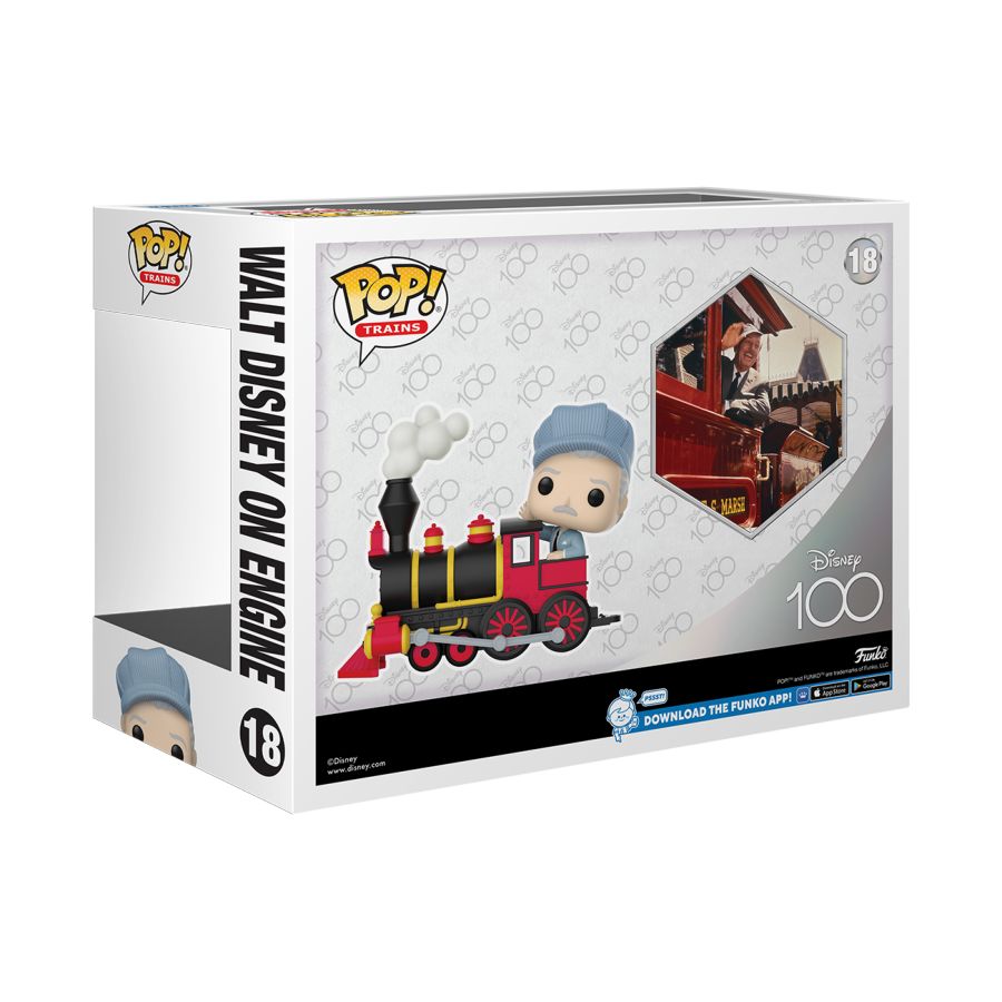 Disney 100th - Walt Disney on Engine US Exclusive Pop! Train