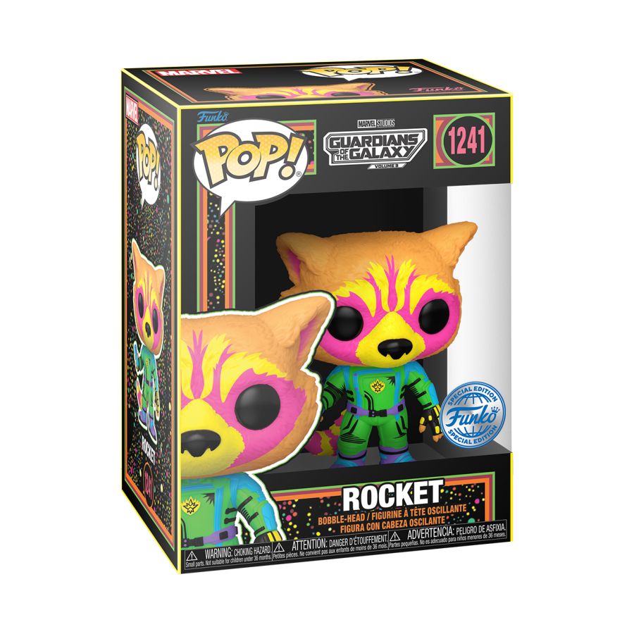 GotG 3 - Rocket US Exclusive Blacklight Pop! Vinyl