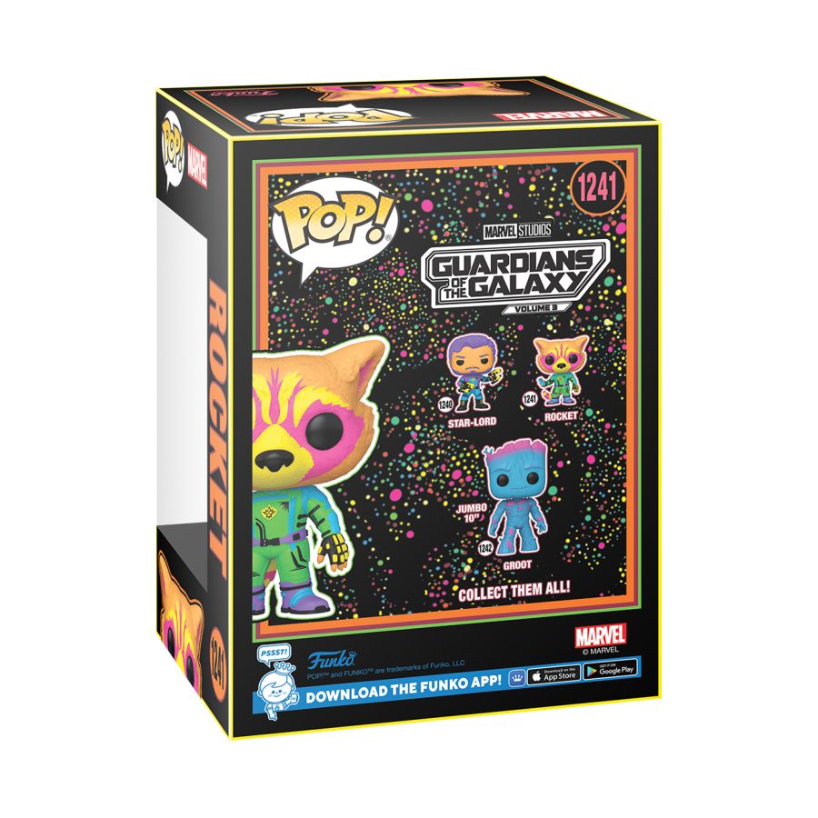GotG 3 - Rocket US Exclusive Blacklight Pop! Vinyl