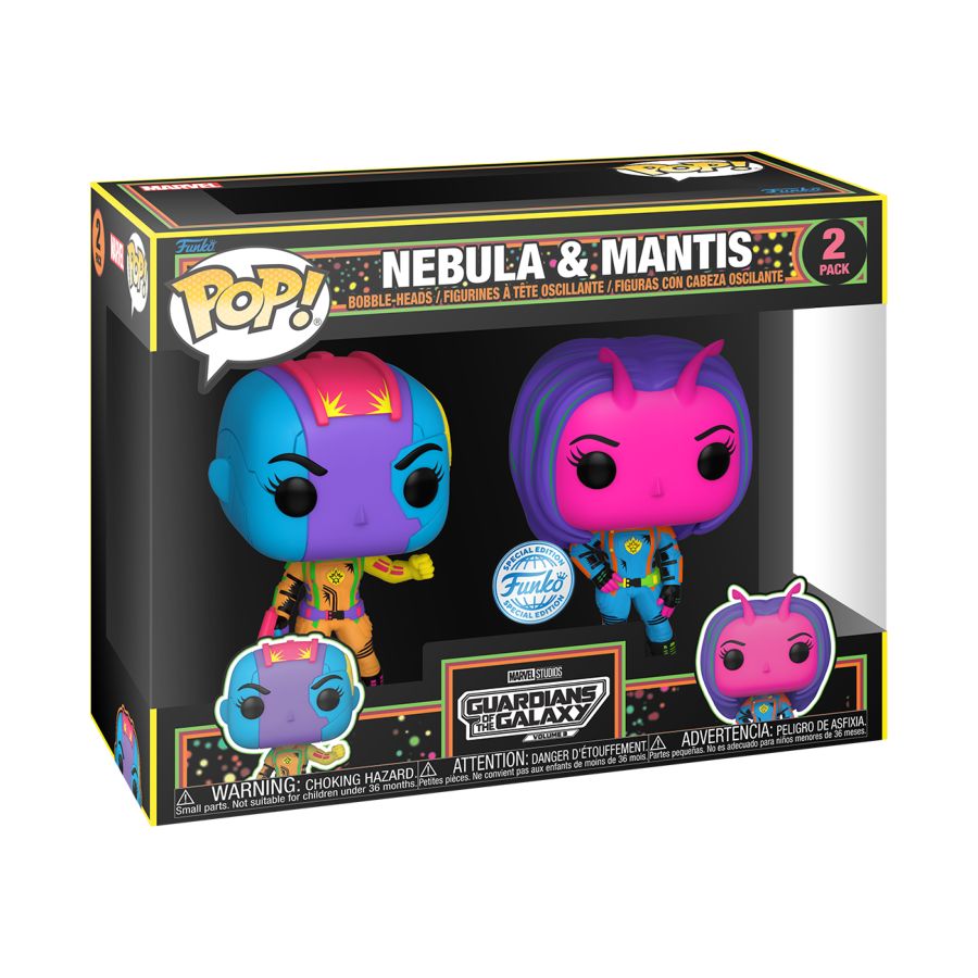 GotG 3 - Nebula & Mantis US Exclusive Blacklight Pop! 2-Pack