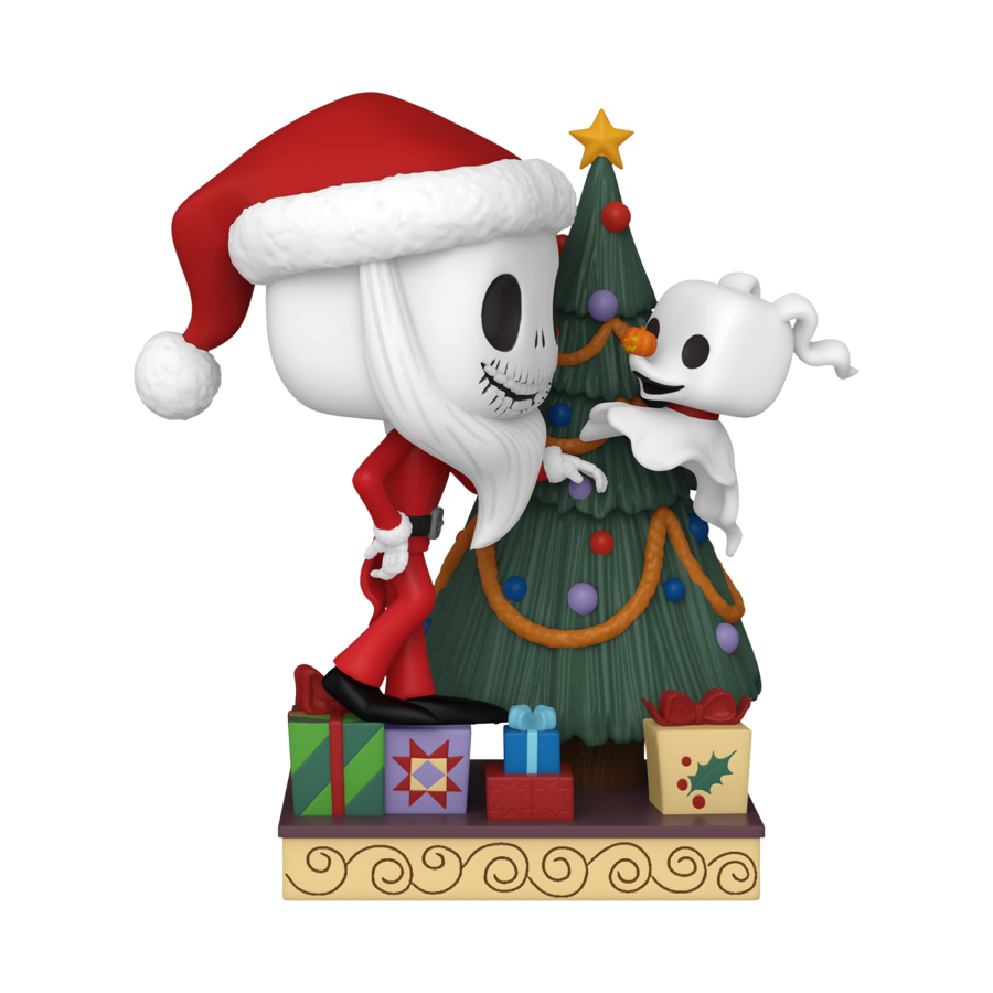 The Nightmare Before Christmas 30th Anniversary - Jack & Zero with Christmas Tree Pop! Deluxe