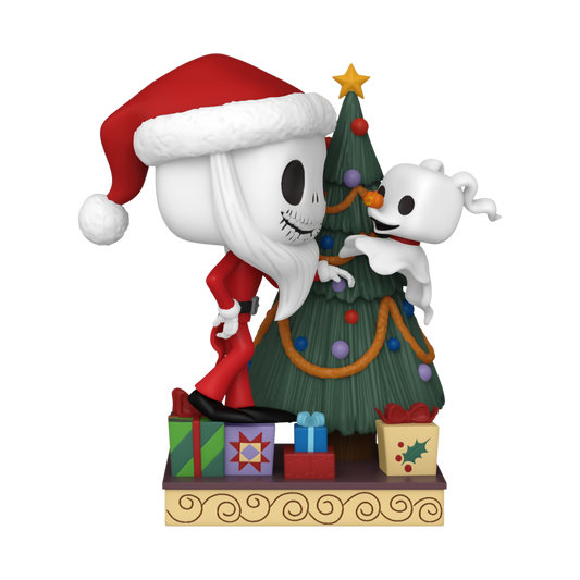 The Nightmare Before Christmas 30th Anniversary - Jack & Zero with Christmas Tree Pop! Deluxe