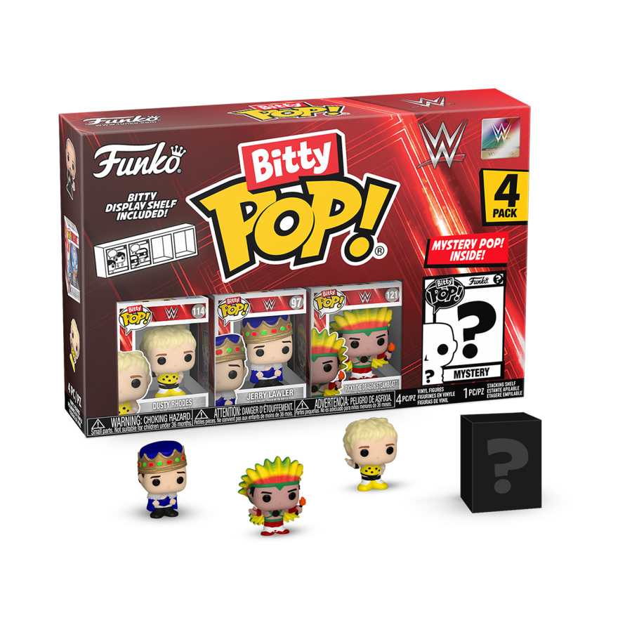 WWE - Dusty Rhodes Bitty Pop! 4-Pack