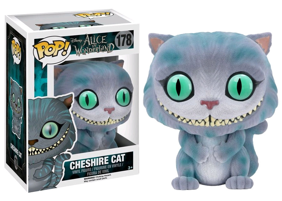 Cheshire Cat Flocked - Alice in Wonderland (2010) US Exclusive Disney POP! Vinyl #178 - Ozzie Collectables