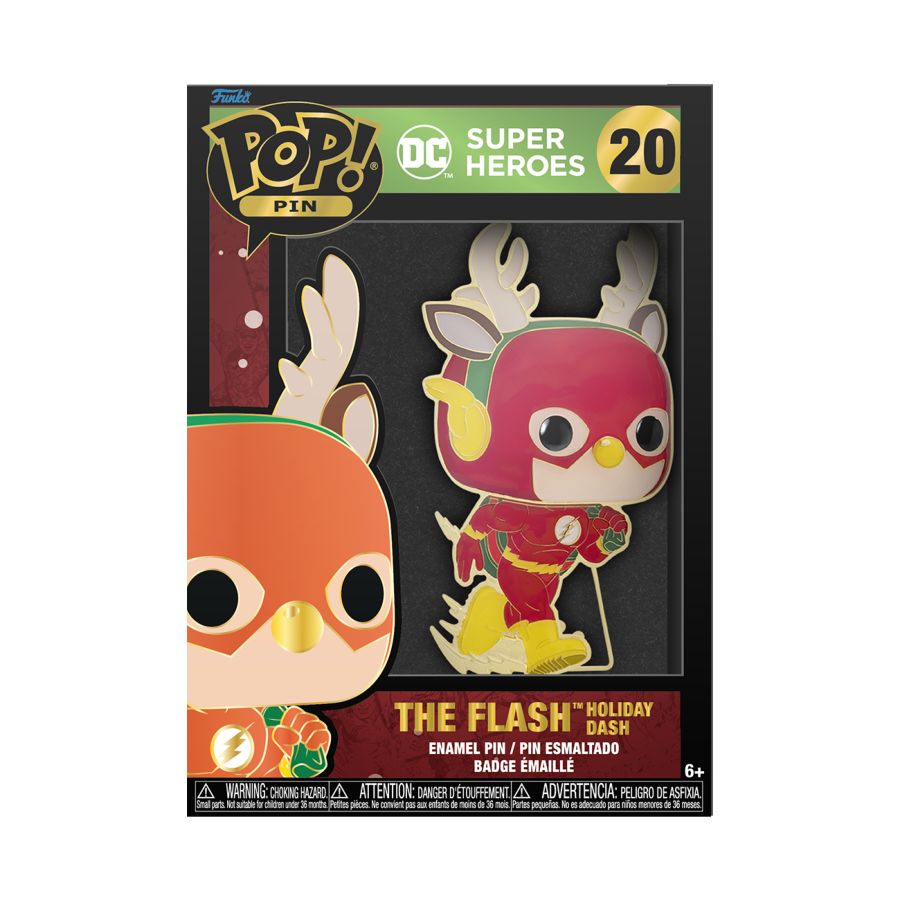 DC - Flash Holiday 4" Pop! Enamel Pin