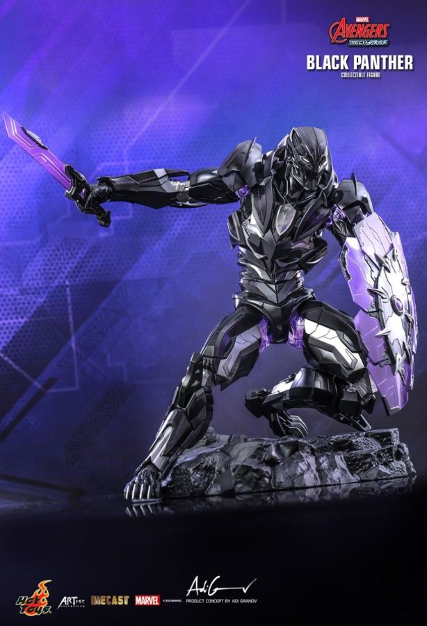 Avengers: Mech Strike - Black Panther Diecast 1:6 Scale Action Figure