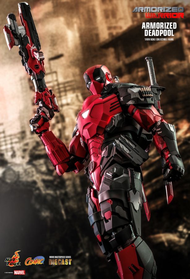 Deadpool - Armorized Deadpool Diecast 1:6 Scale 12" Action Figure