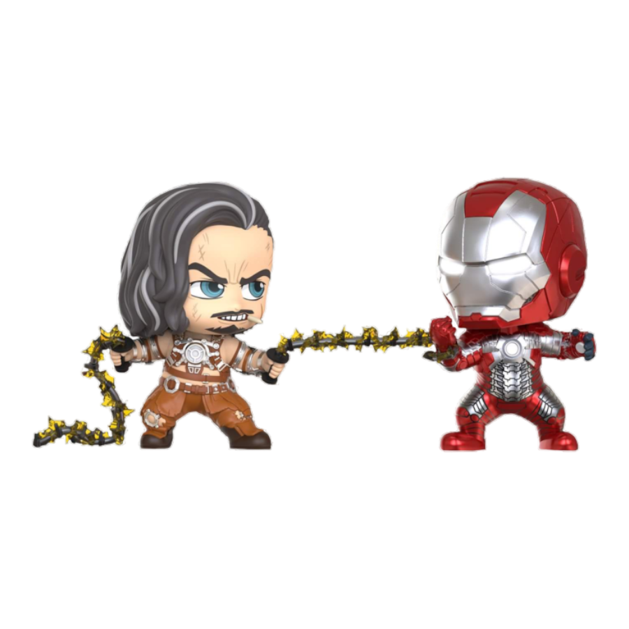 Iron Man 2 - Whiplash and Iron Man Mark V Cosbaby Set