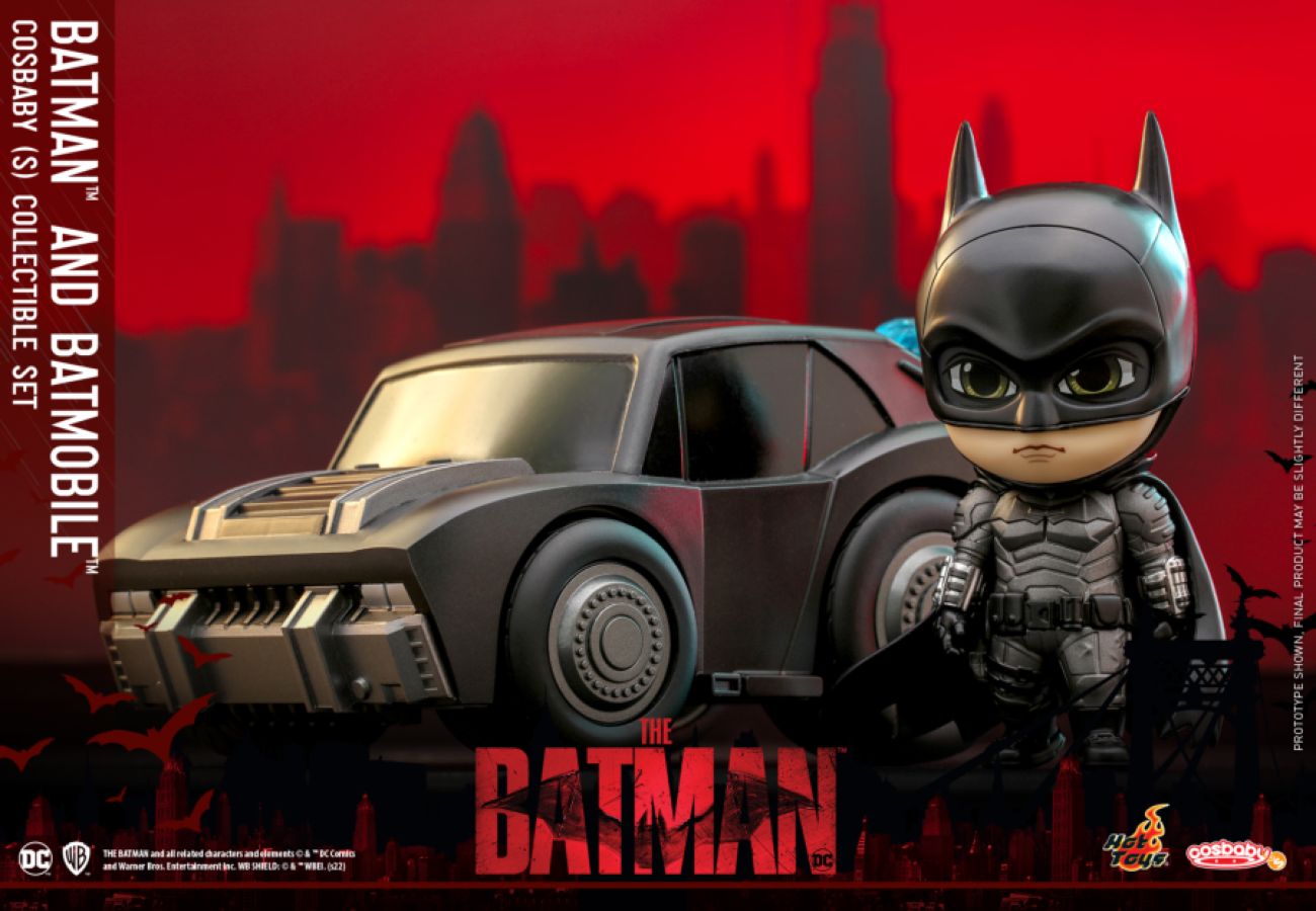 The Batman - Batman and Batmobile Cosbaby Set