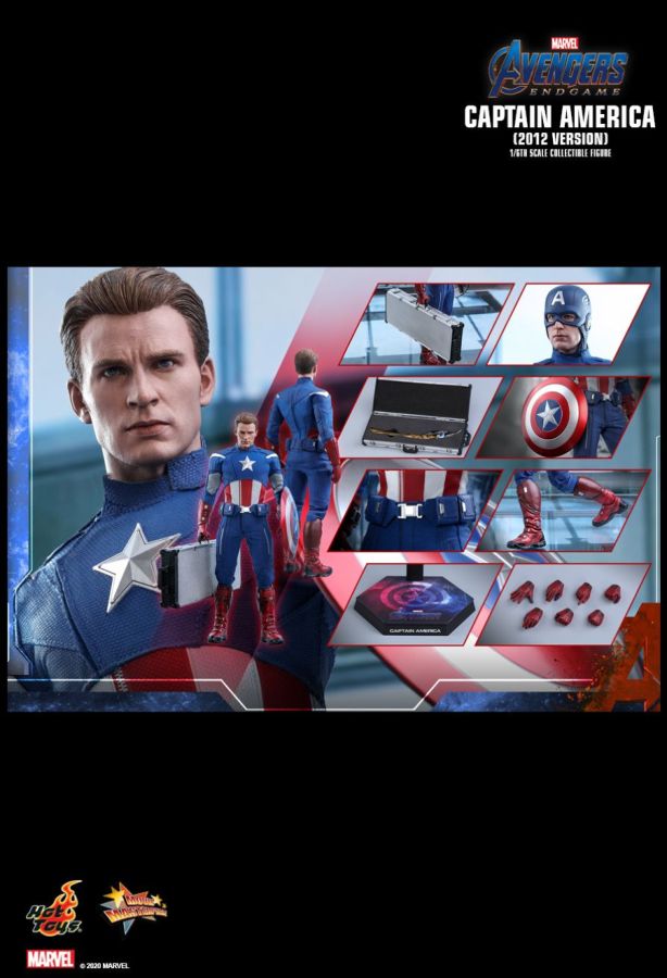 Avengers 4: Endgame - Captain America 2012 1:6 Scale 12" Action Figure - Ozzie Collectables