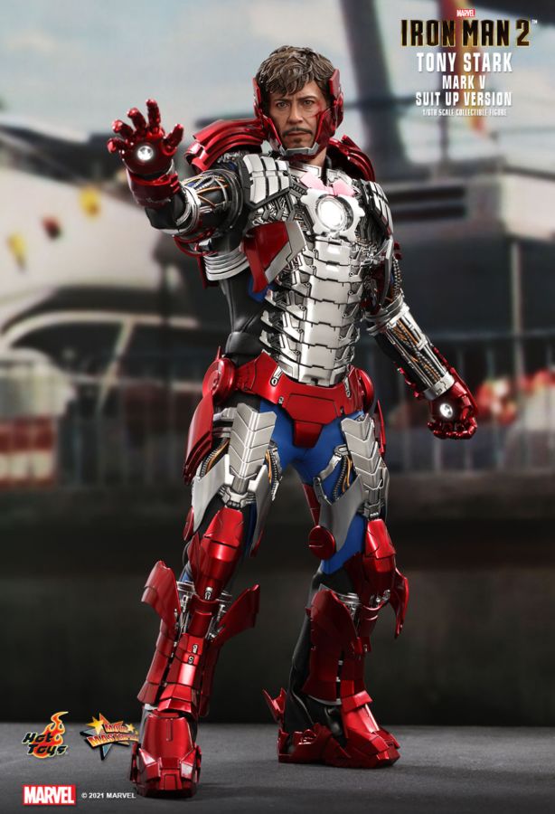 Iron Man 2 - Tony Stark Mark V Suit Up 1:6 Scale 12" Action Figure
