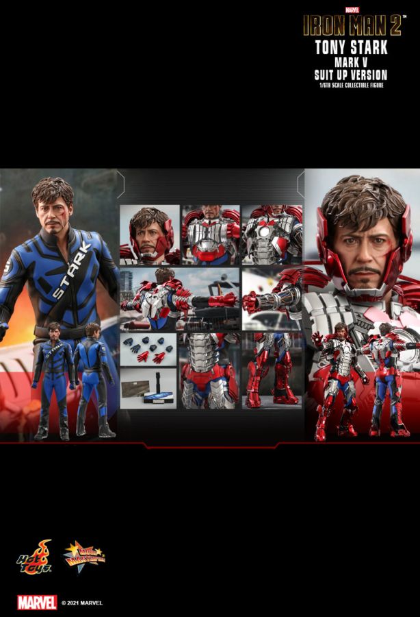 Iron Man 2 - Tony Stark Mark V Suit Up 1:6 Scale 12" Action Figure