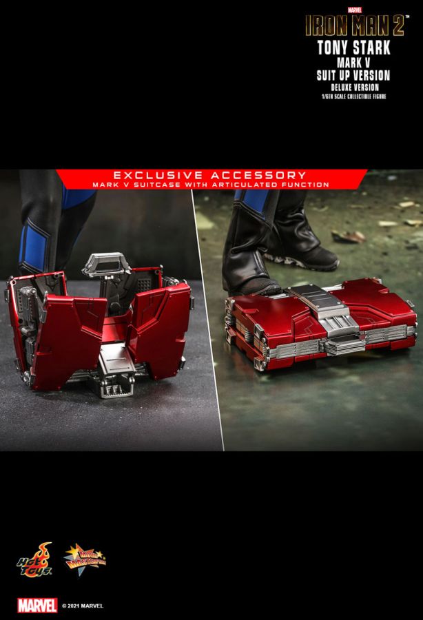 Iron Man 2 - Tony Stark Mark V Suit Up Deluxe 1:6 Scale 12" Action Figure