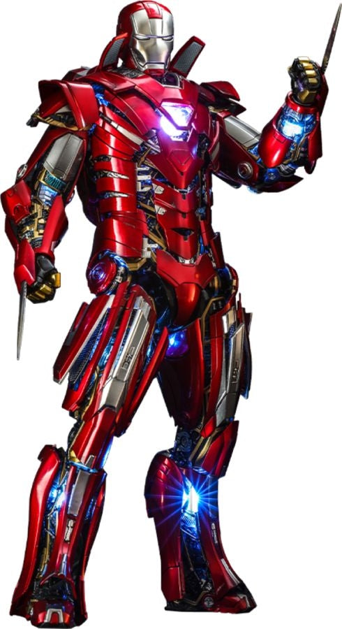 Iron Man 3 - Silver Centurion Armor Suit-Up 1:6 Scale 12" Diecast Action Figure